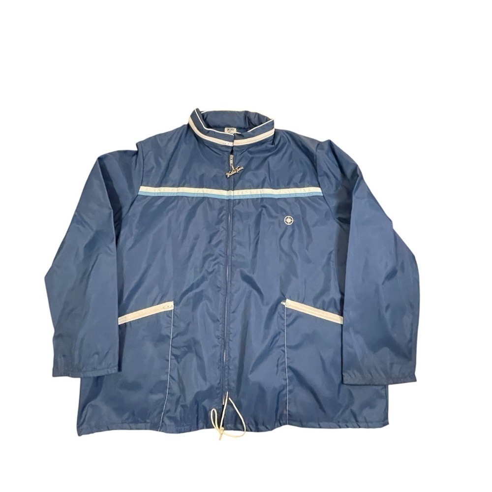 Vintage Weather Tamer Made in the USA 🇺🇸 Men’s Blue Rain Jacket Size 48/28W - Picture 2 of 10